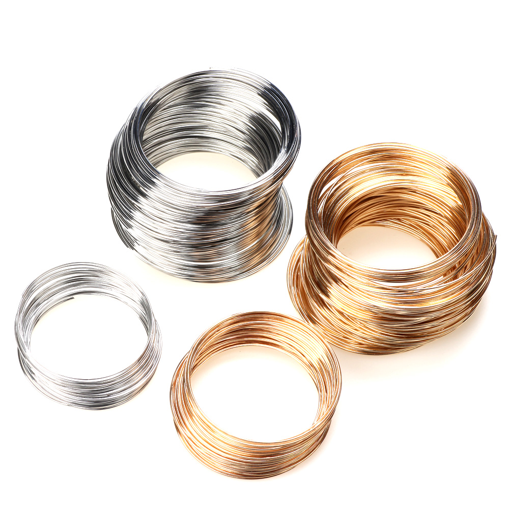 Memory Wire Bracelet - 0,8 мм 55/60 мм родий/KC золотая