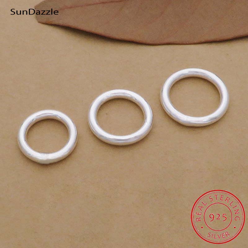 Jewelry Making Closed Jump Rings - 10 шт., натуральное чистое твердое серебро