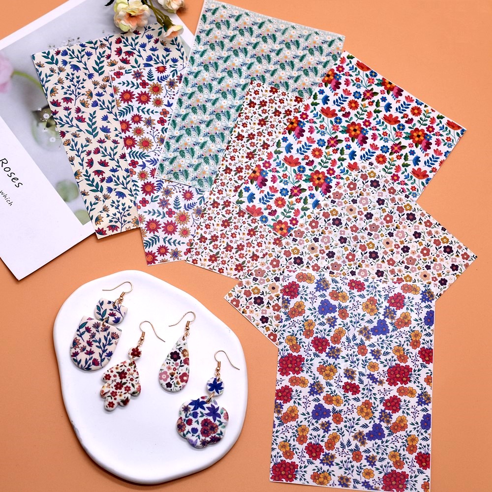 Jewelry Making In Clay - SNASAN DIY роскошный цветок акварельная переводная