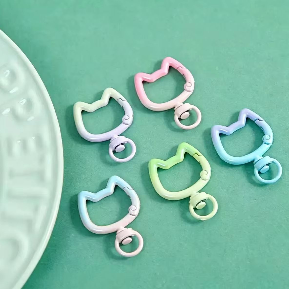 Jewelry Making Supplies - 5-10 шт. градиентных милых карабинов-застежек в