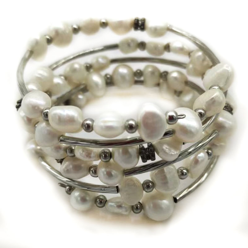 Браслет из натурального барочн – обзор и цена Memory Wire Bracelet
