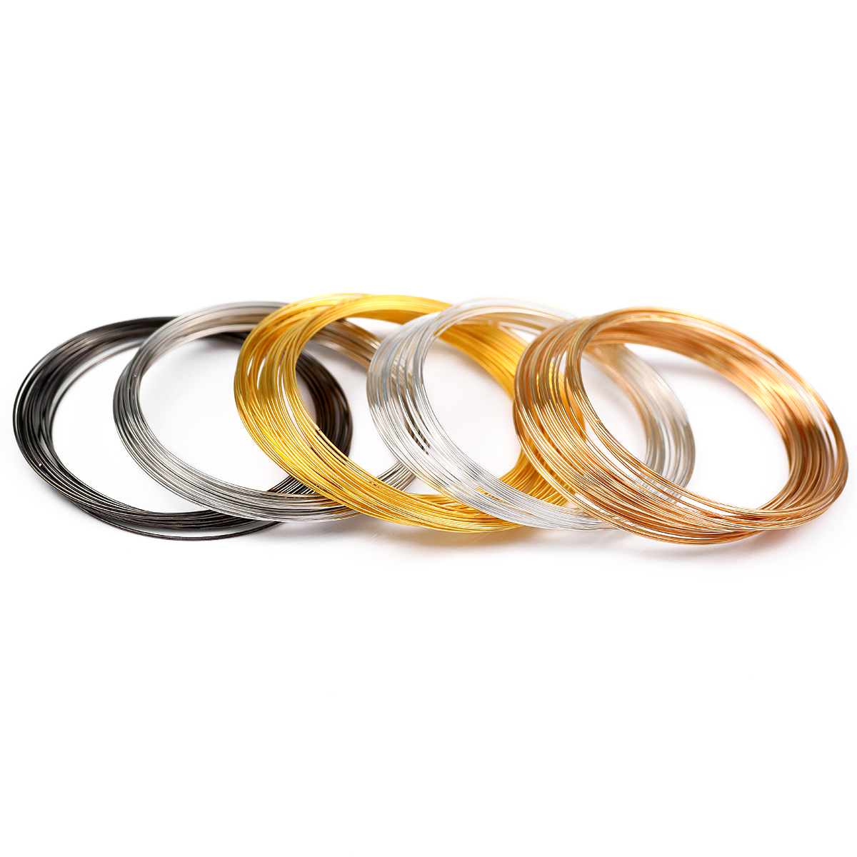 50 петлей/лот, 0,6 мм, стальна – обзор и цена Memory Wire Bracelet
