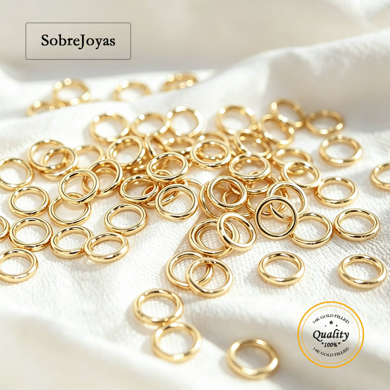 Золотые закрытые соединительны – обзор и цена Jewelry Making Closed Jump Rings