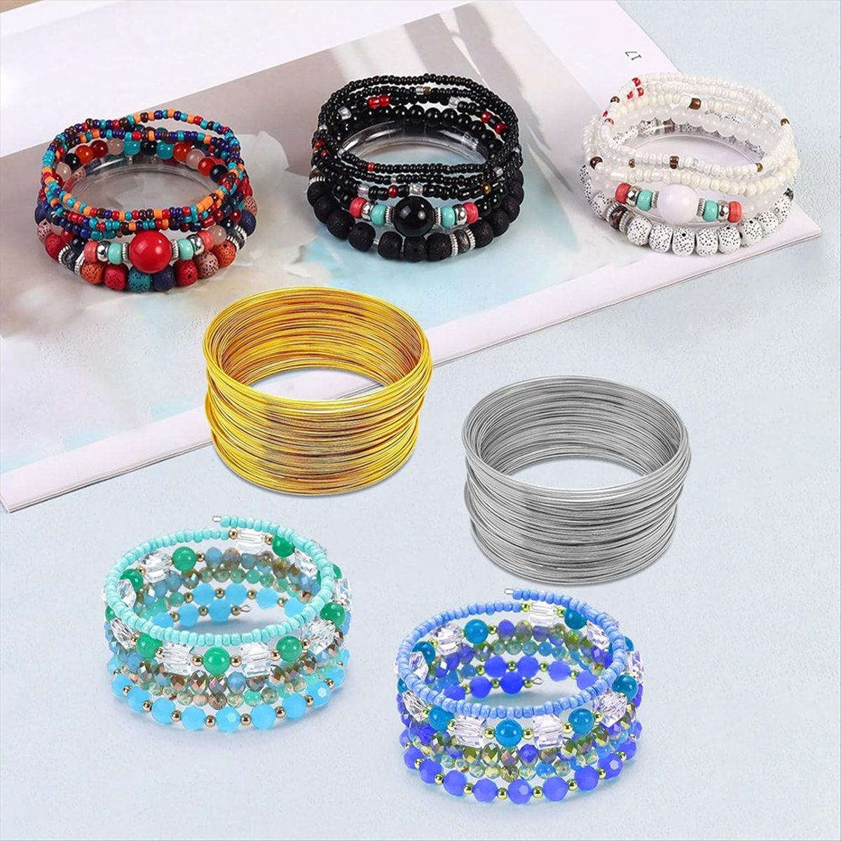 Проволока для бисероплетения A – обзор и цена Memory Wire Bracelet
