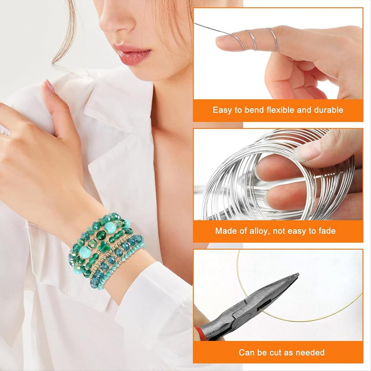 Проволока для бисероплетения A – обзор и цена Memory Wire Bracelet