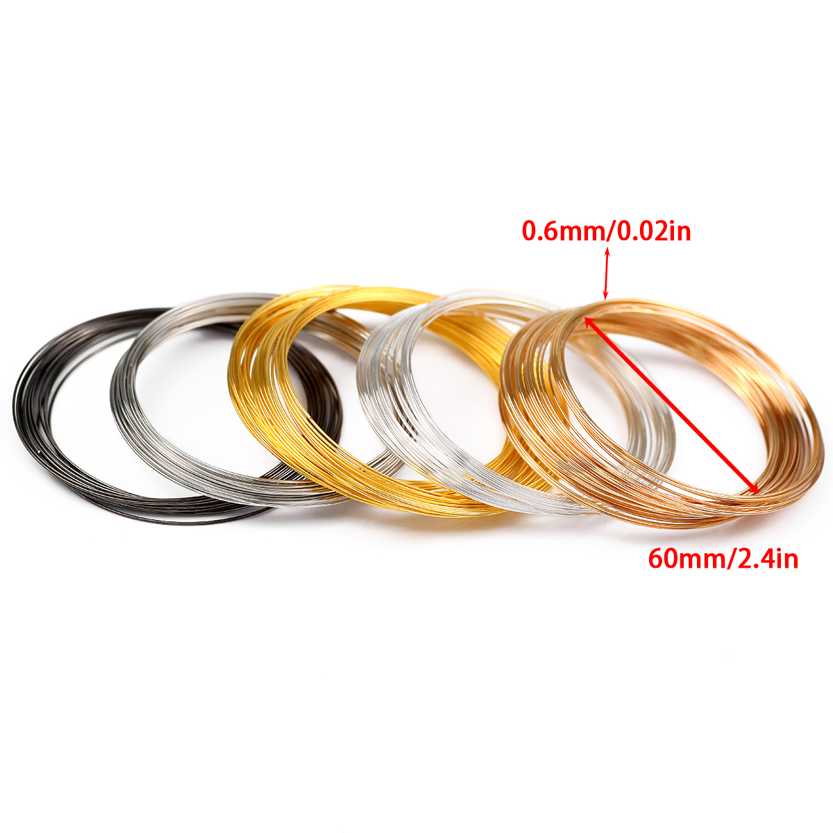 Стальная проволока с эффектом  – обзор и цена Memory Wire Bracelet