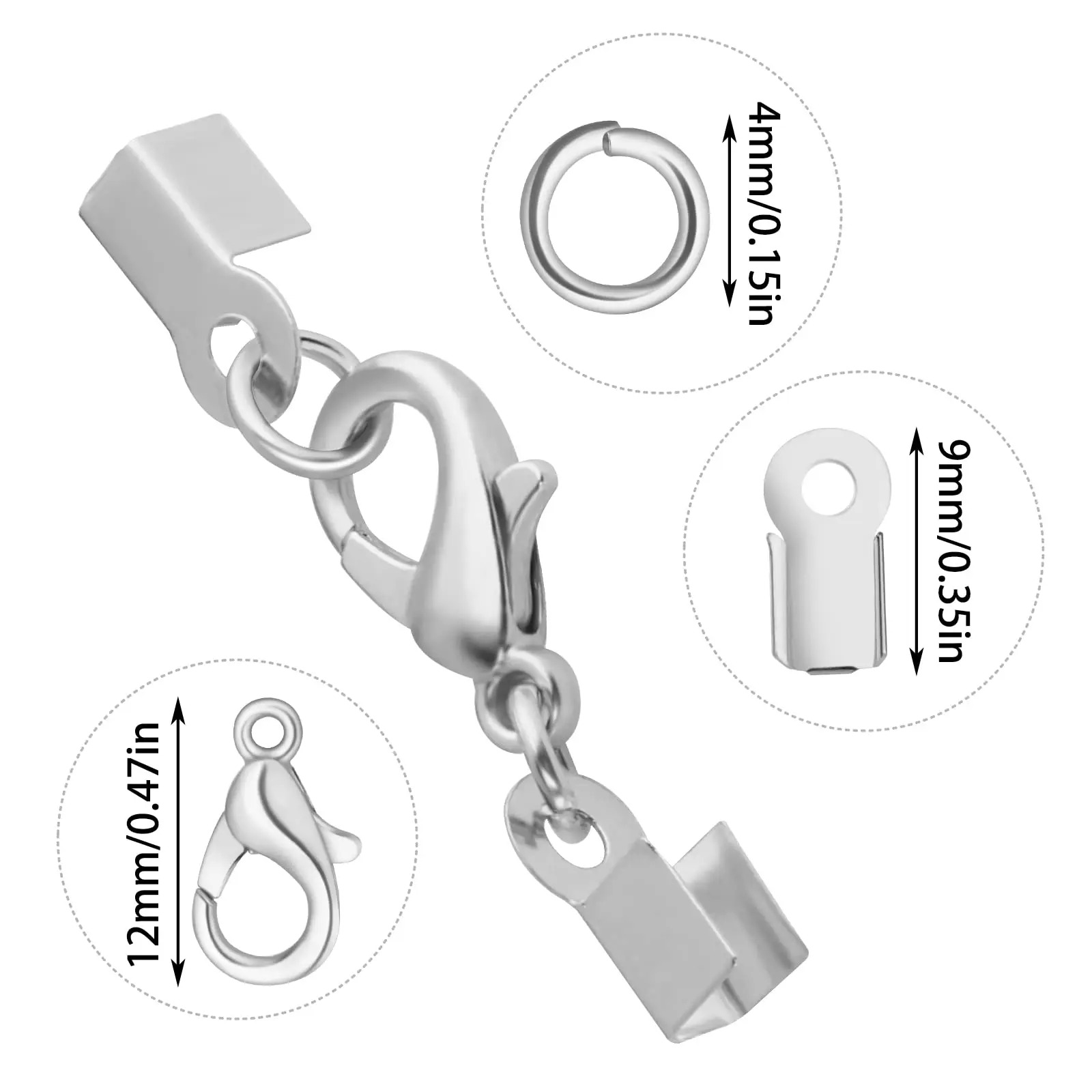 450 шт. входят 200 складных то – обзор и цена Jewelry Making Closed Jump Rings