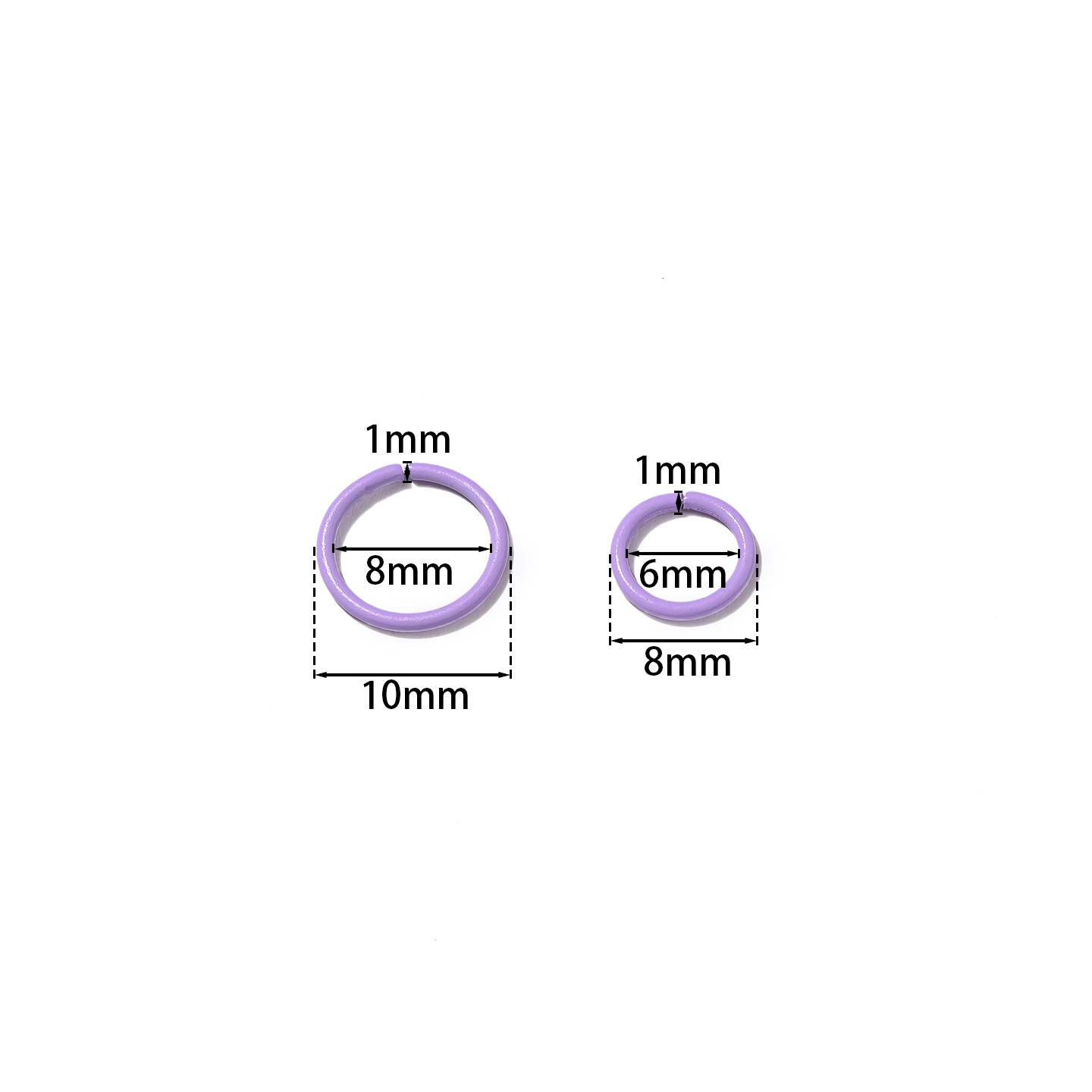 50 шт./лот, 8/10 мм, разноцвет – обзор и цена Jewelry Making Closed Jump Rings